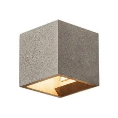 SOLID CUBE, nástěnné světlo, QT14, černý pískovec, max. 25W    SLV 1000911