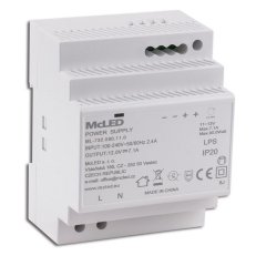McLED ML-732.080.11.0 Napájecí zdroj 90W, DC12V/7,1A, IP20, na DIN lištu