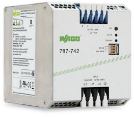 Spínaný napájecí zdroj Eco 3fáz. 24V DC 20 A Kontakt DC OK WAGO 787-742