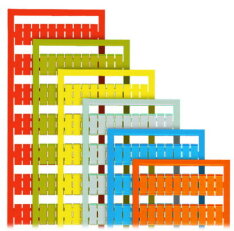 Popisovací karta WSB s potiskem 1-50 (2×) žlutá WAGO 209-766/000-002