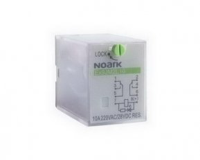 Zásuvné relé NOARK 110301 EX9JM2L10 10 A, 230 V AC, 2 kontakty