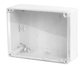 Krabice SolidBOX 68161 IP65 220x170x86mm průhledné víko hladké boky FAMATEL
