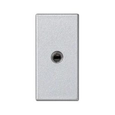 Kryt K45 Mini-jack 3,5mm 45×22,5mm hliník KONTAKT SIMON K123B/8