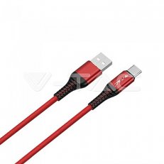 1 M Type C USB Cable Red  - Gold SeriesV