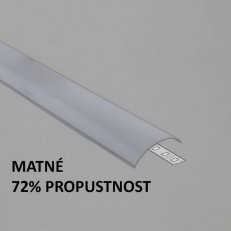 Plexi L30d KLIK matné oblé pro FKU95, 2m FK TECHNICS 4739330