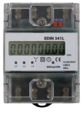 Elektroměr 5-80A, 1-tarif, 3-fázový, LCD displej, 4M/DIN KIWA EDIN 341L