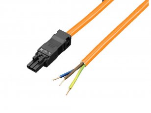 Rittal 2500400 Přív. kabel,3-žil,oranž,3000mm,s konekt.