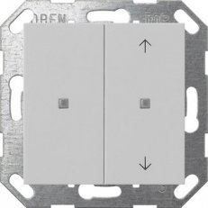 KNX tlačítko kolébka 2f nepot./šipky System 55 šedá mat GIRA 5175015