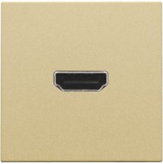 Zásuvka HDMI-HDMI - ALU GOLD NIKO 221-69417