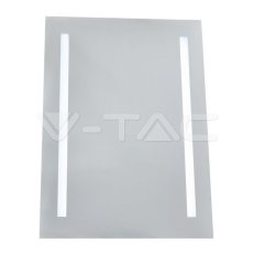 6W LED Mirror Light Rectangle Chrome Wit