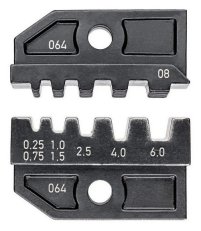 KNIPEX 974908 čelisti k LK1 na dutinky, pro průřezy 0,25-6mm2 dle UL C1-D 0256