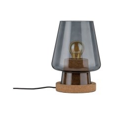 Stolní lampa Iben 1-ramenné kouřové sklo/korek 797.36 PAULMANN 79736