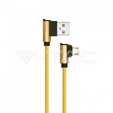 1 M Micro USB Cable Gold  - Diamond Seri