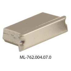 McLED ML-762.004.07.0 Koncovka bez otvoru pro PZ, stříbrná barva, 1 ks