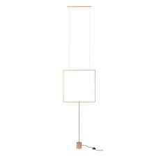 Závěsné svítidlo SLICK SU/LAMP SQ LED 28W 3000K GD REDO 01-2133