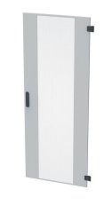 Dveře plechové s perforací 80% LC-50, 42U, šířky 800, RAL7035, 3b zámek