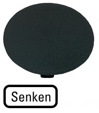 Eaton M22-XDP-S-D18 Tlačítková výplň do hřibového tlačítka, Senken, černá