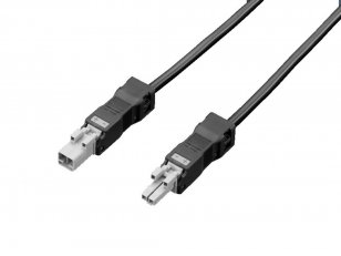 Rittal 2500440 Prop. kabel,2-žil,černý,1000mm,s konekt.