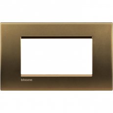 BTICINO LIVINGLIGHT RÁMEČEK HRANATÝ 4MODULOVÝ BRONZ LNA4804BZ