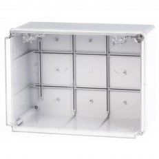 Rozbočovací krabice SCABOX IP56 300x220x170mm, průhledný kryt SCAME 686.429