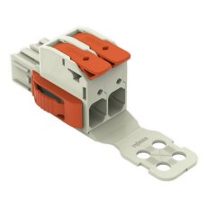 Pružinová svorka Páčka CAGE CLAMP sv.šedá 16mm2 2pól. WAGO 832-1102/312-000