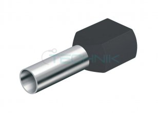 DD 1,5-8 černá Dutinka dvojitá,průřez 2x1,5mm2/délka 8mm,dle DIN46228