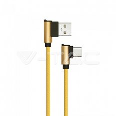 1 M Type C USB Cable Gold  - Diamond Ser