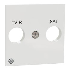 Centrální deska NOVÁ UNICA pro TV-R/SAT zásuvku, Bílá Antibakteriální