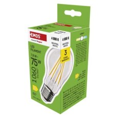 LED žárovka Filament A60 E27 7,8 W (75 W) 1060 lm neutrální bílá EMOS ZF5D53