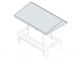 Stříška 200x150mm (šxh) SR RAL7035 ABB TT2015K