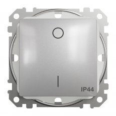 Sedna D/E Spínač dvojpólový řazení 2 IP44, Aluminium SCHNEIDER SDD213102