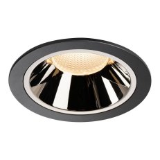 NUMINOS DL XL vnitřní LED zápustné stropní svítidlo černá/chrom 2700K 20°