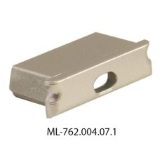 McLED ML-762.004.07.1 Koncovka s otvorem pro PZ, stříbrná barva, 1 ks