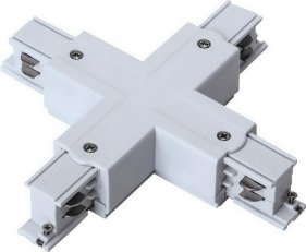 Propojovací lištový konektor TRACK X CONNECTOR 4W WHITE GREENLUX GXTR044