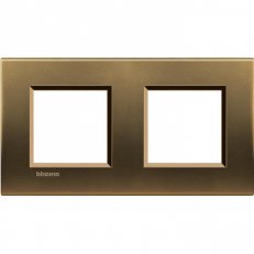 BTICINO LIVINGLIGHT RÁMEČEK HRANATÝ 2+2MODULOVÝ BRONZ LNA4802M2BZ