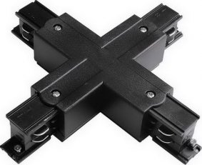 Propojovací lištový konektor TRACK X CONNECTOR 4W BLACK GREENLUX GXTR045