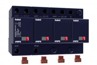 Svodič impulzních proudů a rázového přepětí HAKEL HLSA25-275/4+0 S SPD typ 1+2+3