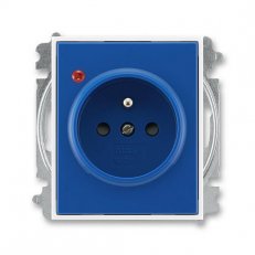Zásuvka s ochranou přepětí bezšroubová 5599E-A02357 14 modrá/bílá Element ABB
