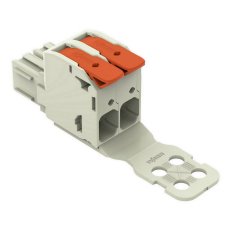 Pružinová svorka Páčka CAGE CLAMP sv.šedá 16mm2 2pól. WAGO 832-1102/332-000