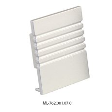McLED ML-762.001.07.0 Koncovka bez otvoru pro PC stříbrná barva, 1 ks
