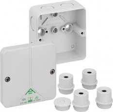 Spojovací krabice Abox m 025-L šedá IP54/IP65 IK07 82x82x52mm SPELSBERG 80790701