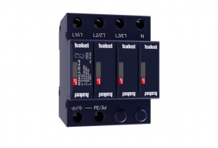 Svodič impulzních proudů a rázového přepětí HAKEL HLSA12,5-75/4+0 SPD typ 1+2