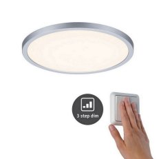 LED vestavné svítidlo Areo VariFit IP44 3-krok. stmív 230mm 16W 3000K chrom