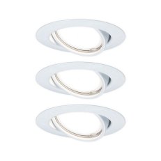 Vestavné svítidlo LED Base kruhové 3x5W GU10 bílá mat nastavitelné 934.22 93422