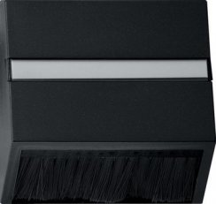 Zásuvná krytka s rámečkem adaptéru System 55 černá mat GIRA 0682005