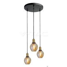 Trio Glass Pendant Lamp E27 Holder With