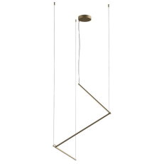 Závěsné svítidlo STICK SU LED D900 36W 3000K BRASS REDO 01-2798