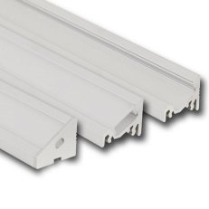 Rohový hliníkový profil RQ, 20x16 mm, matný dif, 1 m MCLED ML-761.058.02.1