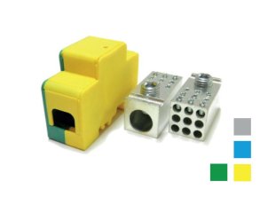 Distribuční blok DTB 120/9x16 žluto-zelený ELEKTRO BEČOV UB12016.24
