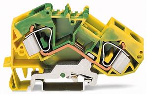 2vodičová svorka pro ochranný vodič, 16mm2, Ex e II, zeleno-žlutá